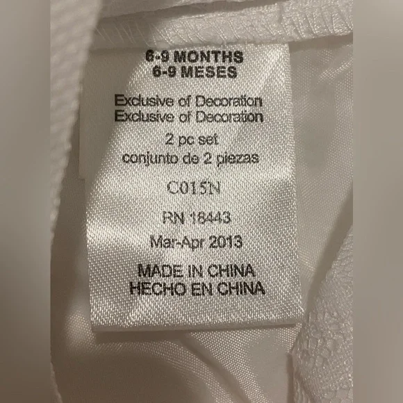 White Dress for baby - Picture 5 of 6